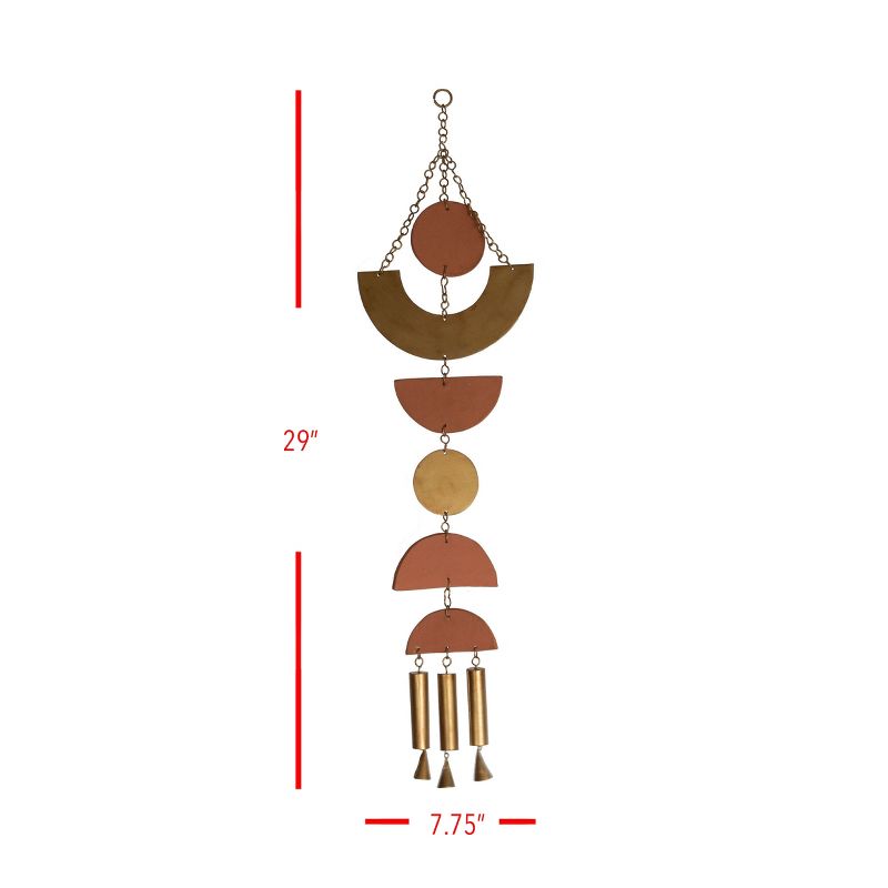 Geometric Brass Metal Hanging Wall D&eacute;cor - Foreside Home & Garden