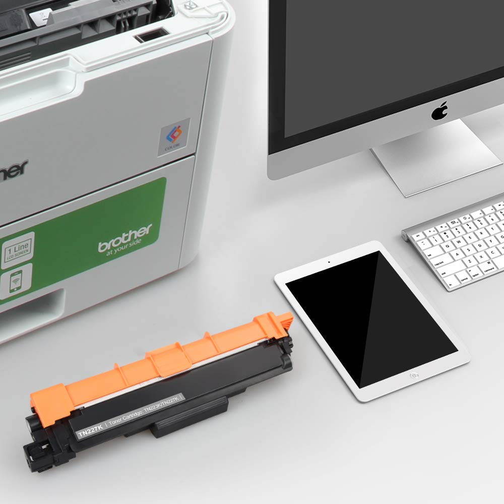 New (With Chip) Compatible Toner Cartridge Replacement for Brother TN223 TN227 TN-223 (KCMY, 4-Pack),for use in Brother Color LaserJet HL-L3270CDW HL-L3290CDW HL-L3210CW MFC-L3710CW MFC-L3750CDN