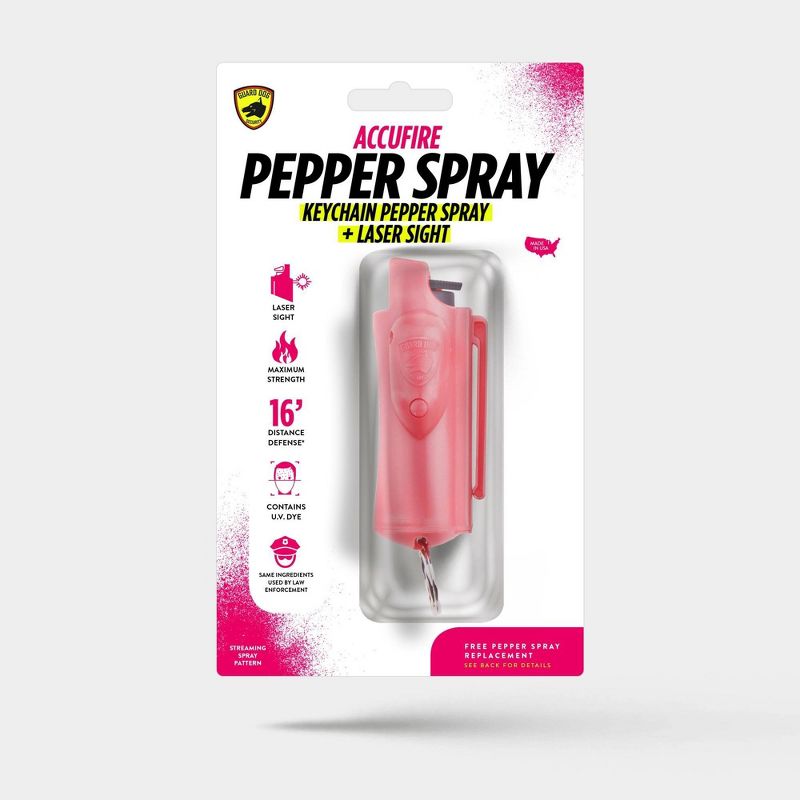 Guard Dog Security Accufire Pepper Spray Pink