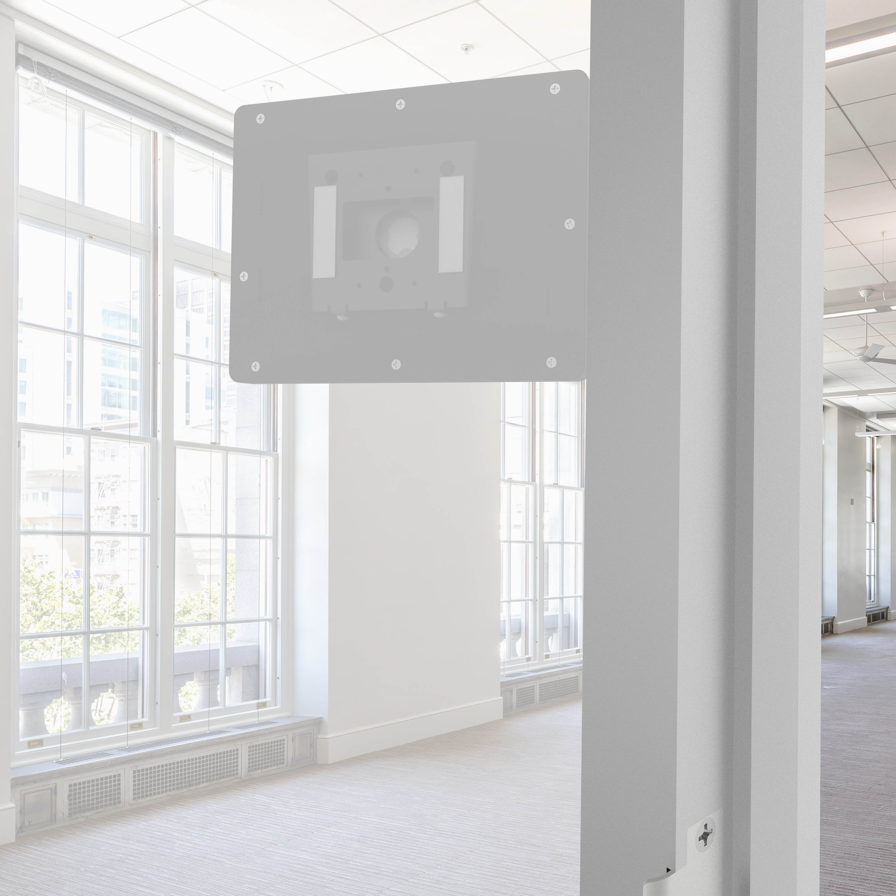 VidaMount Black Enclosure and Fixed Permanent Glass Mount [Bundle] compatible with iPad Pro 10.5" & Air 3rd Gen