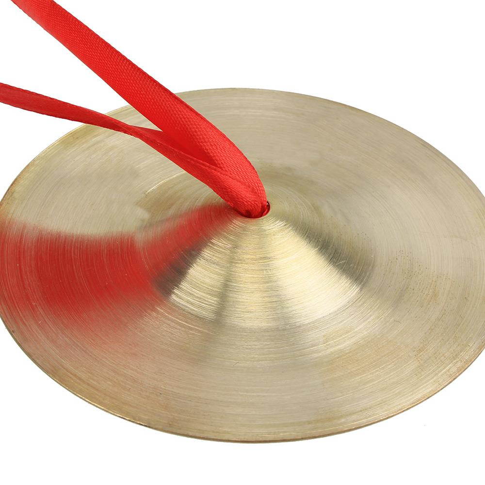 BQLZR 20 Pcs Small Percussion Copper Cymbals with Rope Kids Children Rhythm Beats