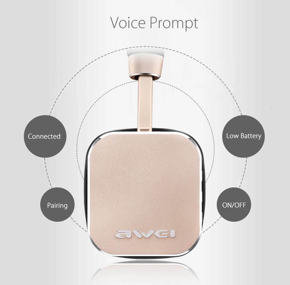 Awei A900BL Bluetooth Headphone Wireless Headset Stereo HiFi Music Headphones Noise Reduction For Mobile Phone Tablet (Blue)
