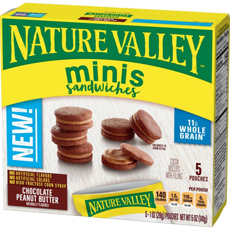 Nature Valley Mini Sandwiches Peanut Butter Chocolate - 5oz/5ct