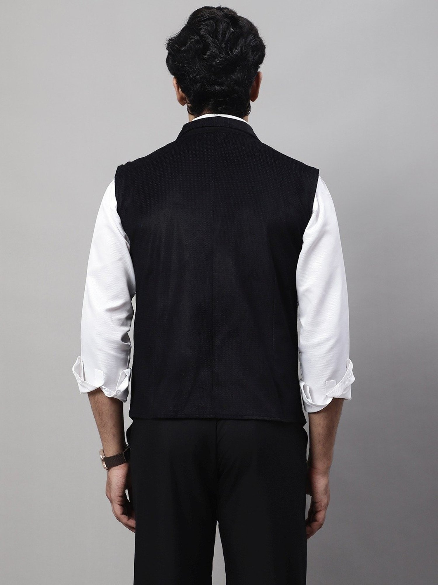 Even Black Regular Fit Waistcoat