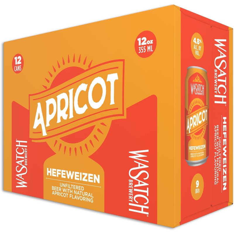 Wasatch Apricot Hefeweizen Beer - 12pk/12 fl oz Cans
