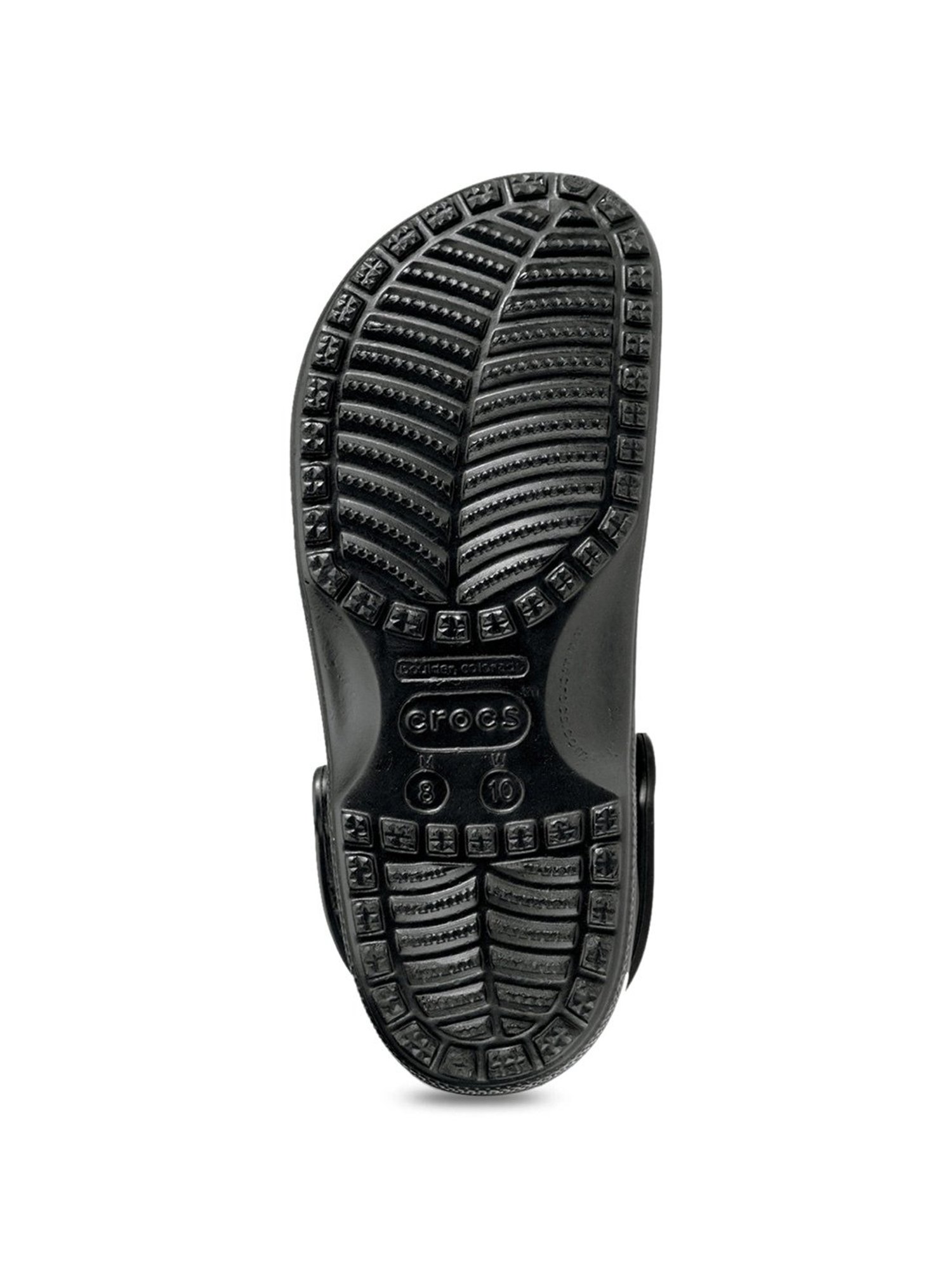 Crocs Men's Classic Black Back Strap Clogs