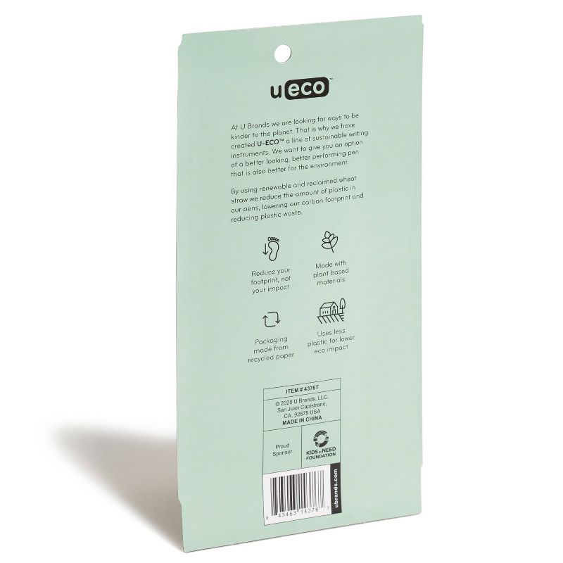 6ct Bold & Bright Hybrid Colored Ink Pens - U Brands