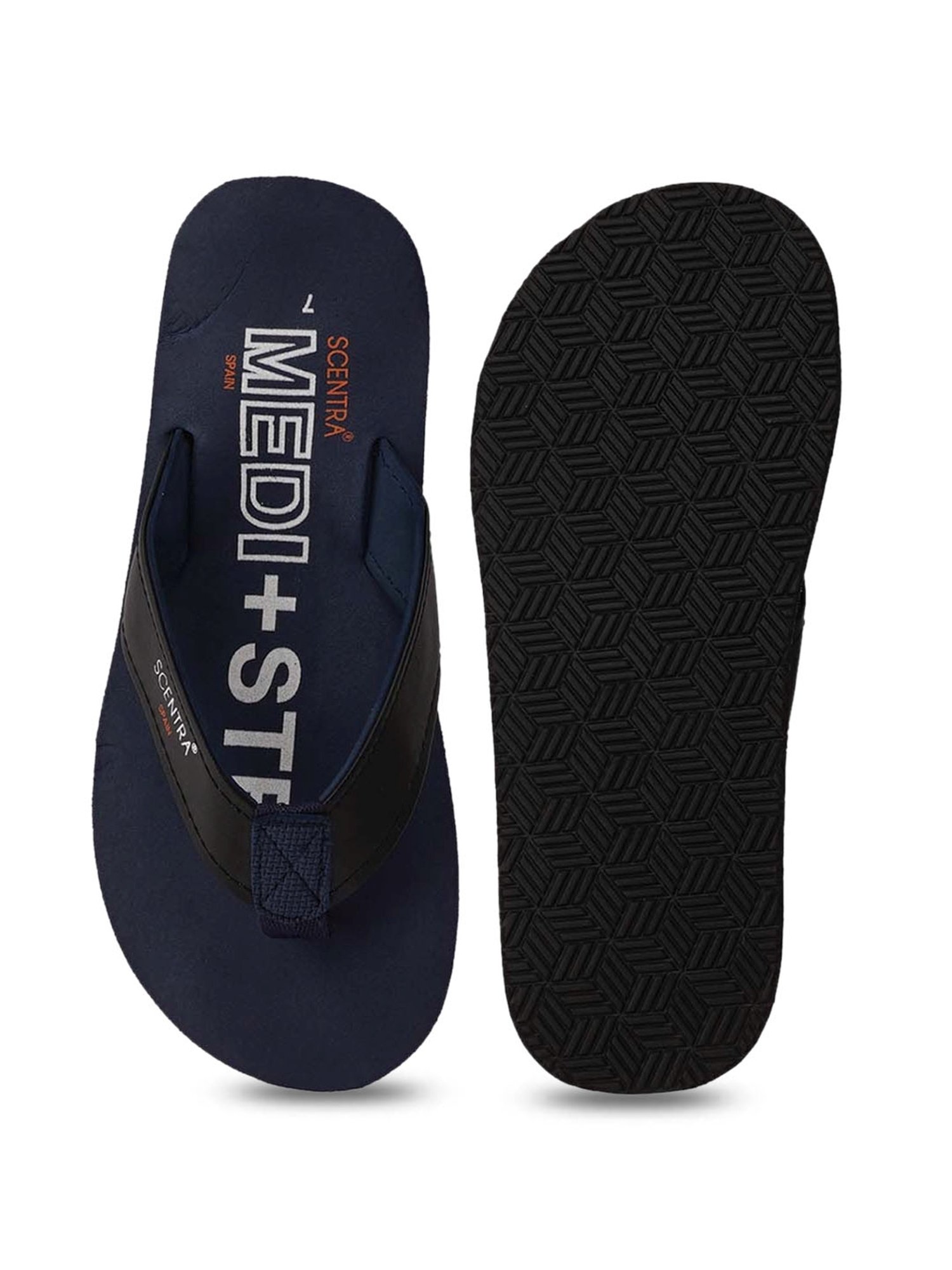 Scentra Men's Blue Flip Flops
