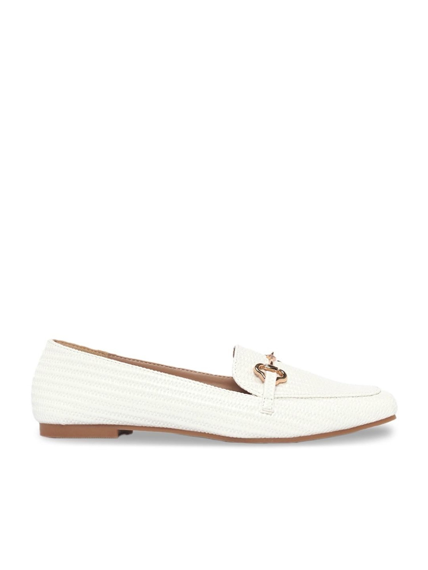 Forever Glam by Pantaloons Women's White Casual Loafers