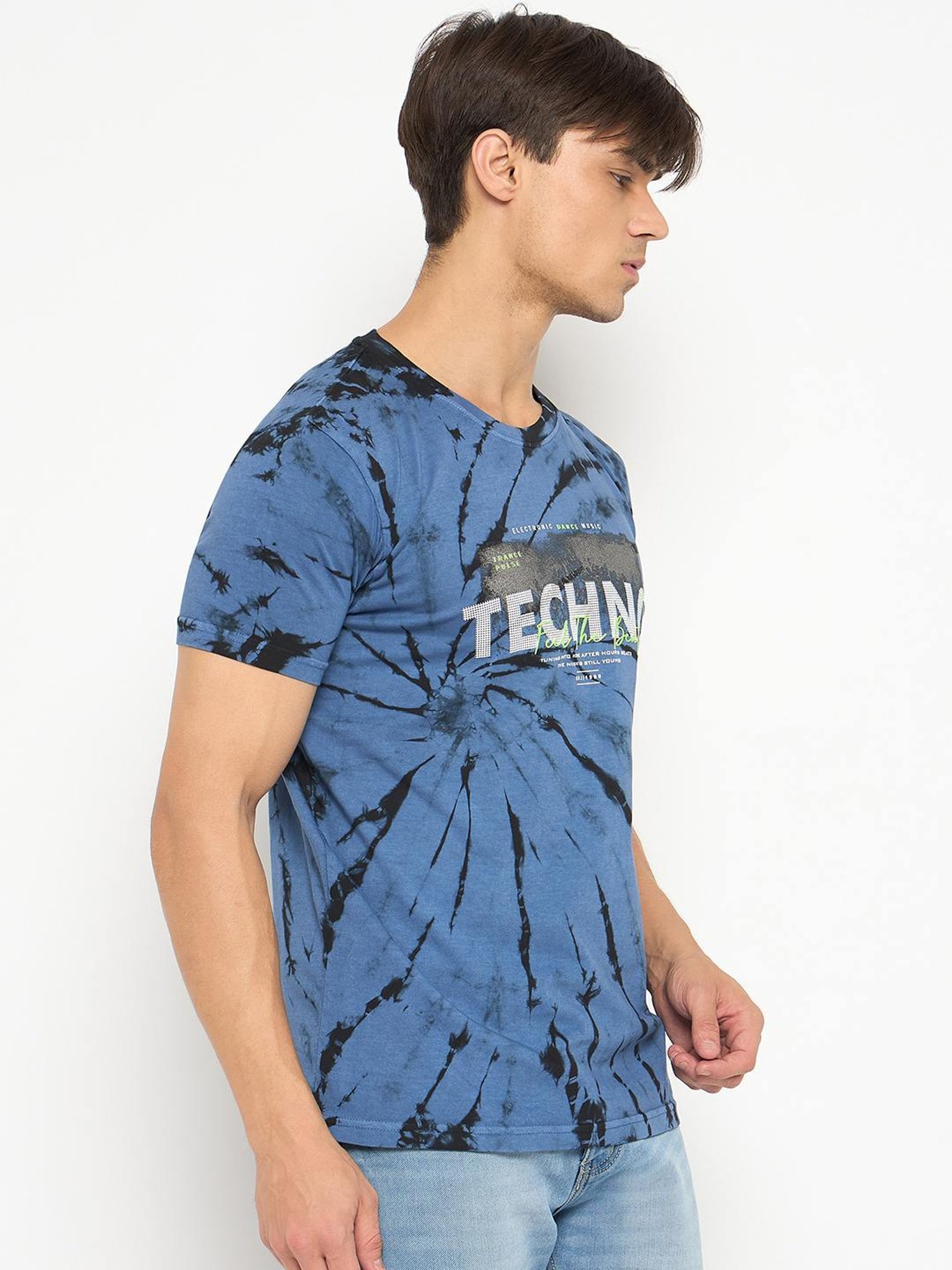 Duke Blue Slim Fit Tie - Dye T-Shirt