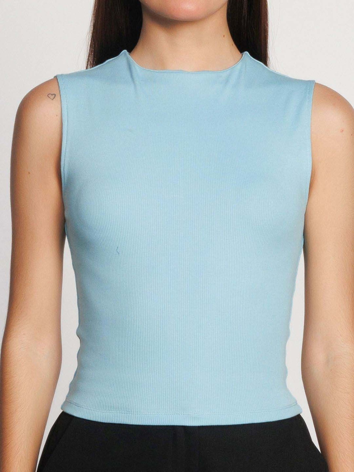 Zink London Blue Cotton Top