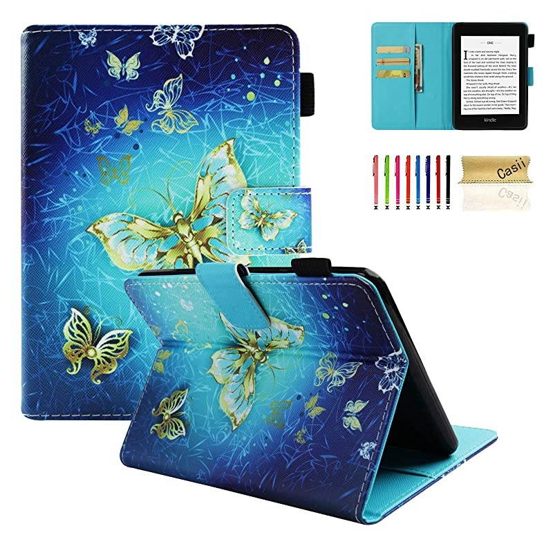Kindle Paperwhite 1 2 3 4 Slimshell,Protective Lightweight Case [AUTO Sleep/Wake] for Kindle E-Reader (Fit All 2012 2013 2015 2016 Version and 10th Gen-2018 Release),Gold Butterfly