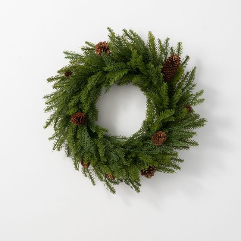 Sullivans Pine & Pinecone Wreath 24"H Green