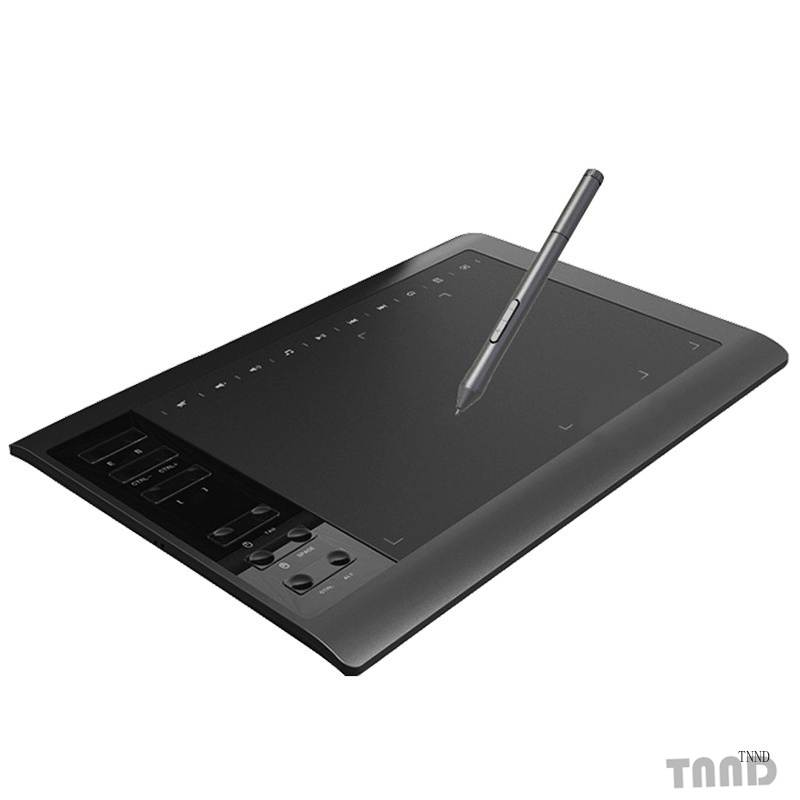 5080lpi Electromagnetic Digital Tablet Can Be Connected To Mobile Phone Hand-Painted Board Computer Painting Board Writing Board Writing Board Electronic Drawing Board-Black