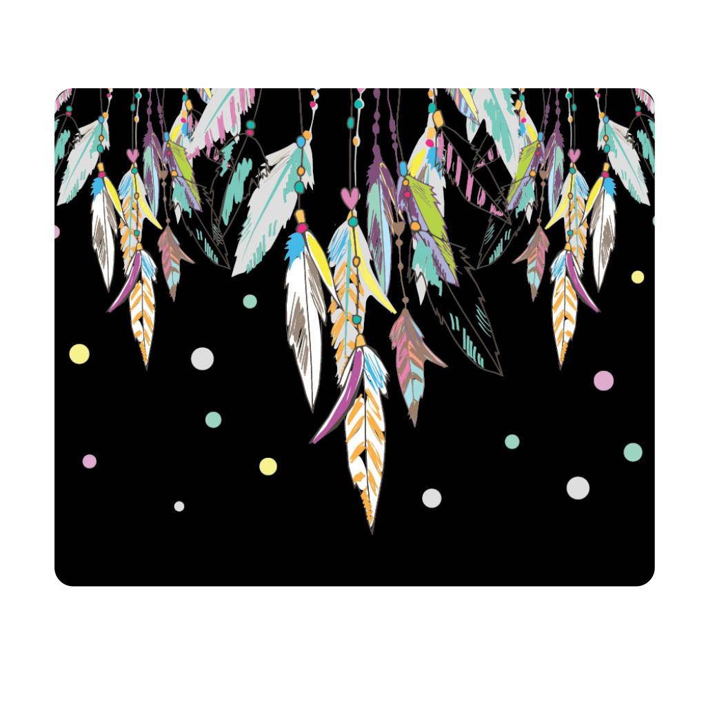 OTM Hipster Prints Black Mouse Pad, Dream Catcher Color