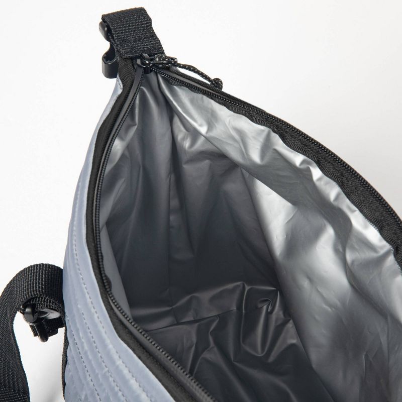 Oniva Midday Quilted Washable Insulated 6.3qt Lunch Bag - Gray