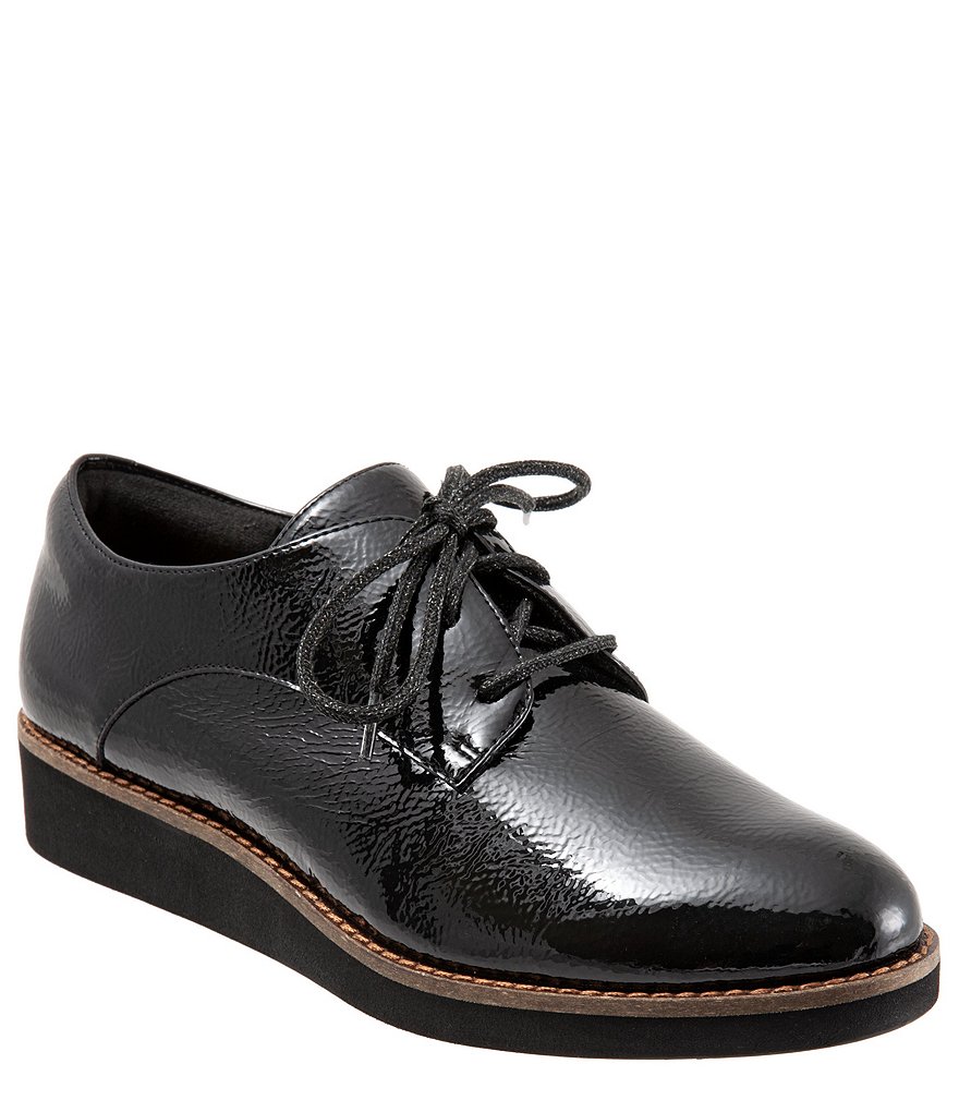 SoftWalk Willis Perforated Suede Platform Oxfords