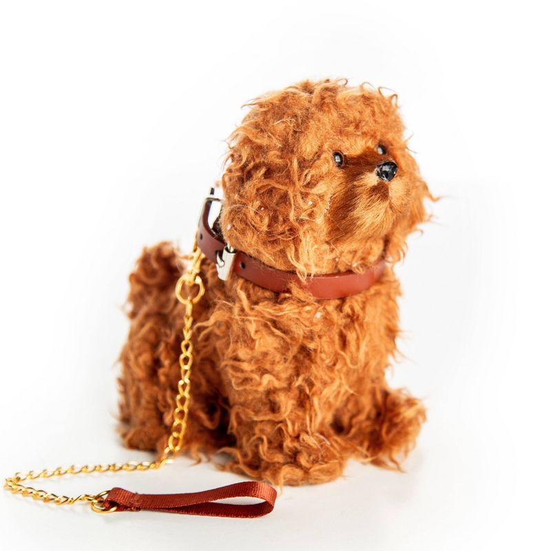 The Queen's Treasures 18" Doll Pet Accessory - Labradoodle Dog With Collar & Leash