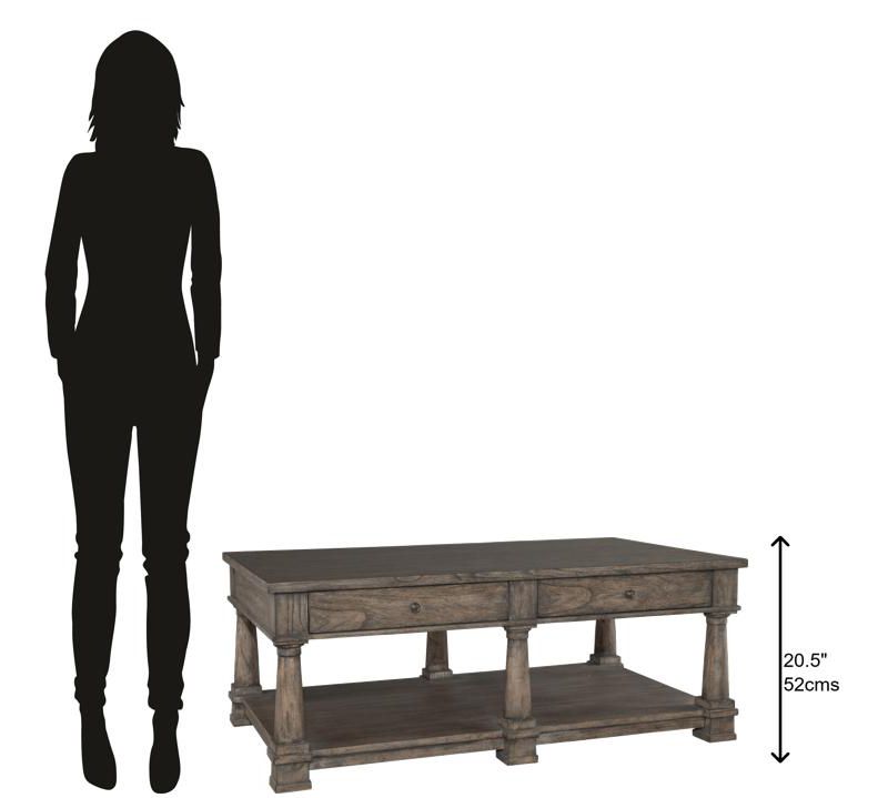 Hekman 23501 Hekman Rectangle Coffee Table With Drawers 2-3501 Lincoln Park