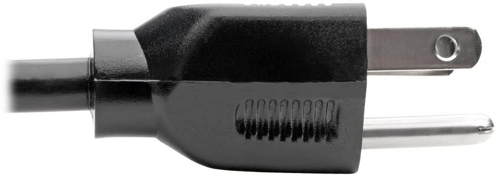 Tripp Lite Standard Power Extension Cord Cable 18 AWG 120V/10A NEMA 5-15R to NEMA 5-15P Black 12ft 12' (P022-012)