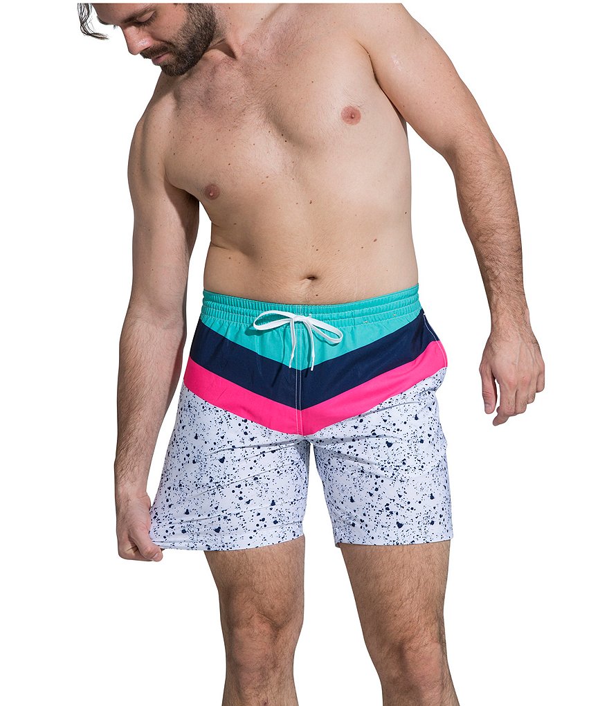 Chubbies The Aquatic Libations 7#double; Inseam Stretch Swim Trunks