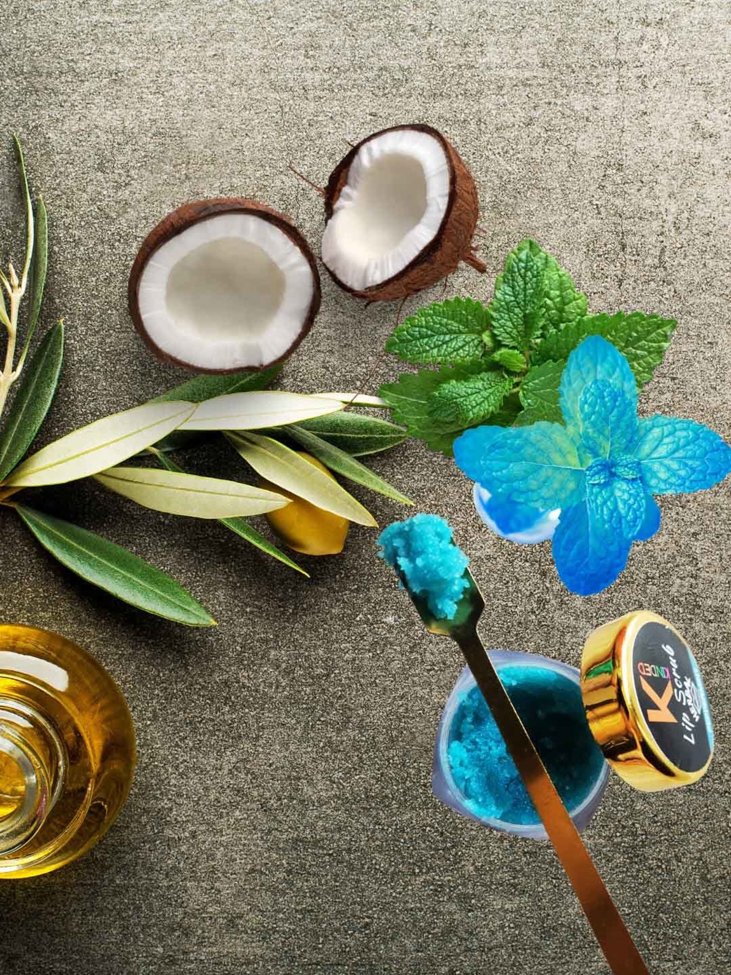 KINDED Herbal Peppermint & Strawberry Lip Scrub Combo