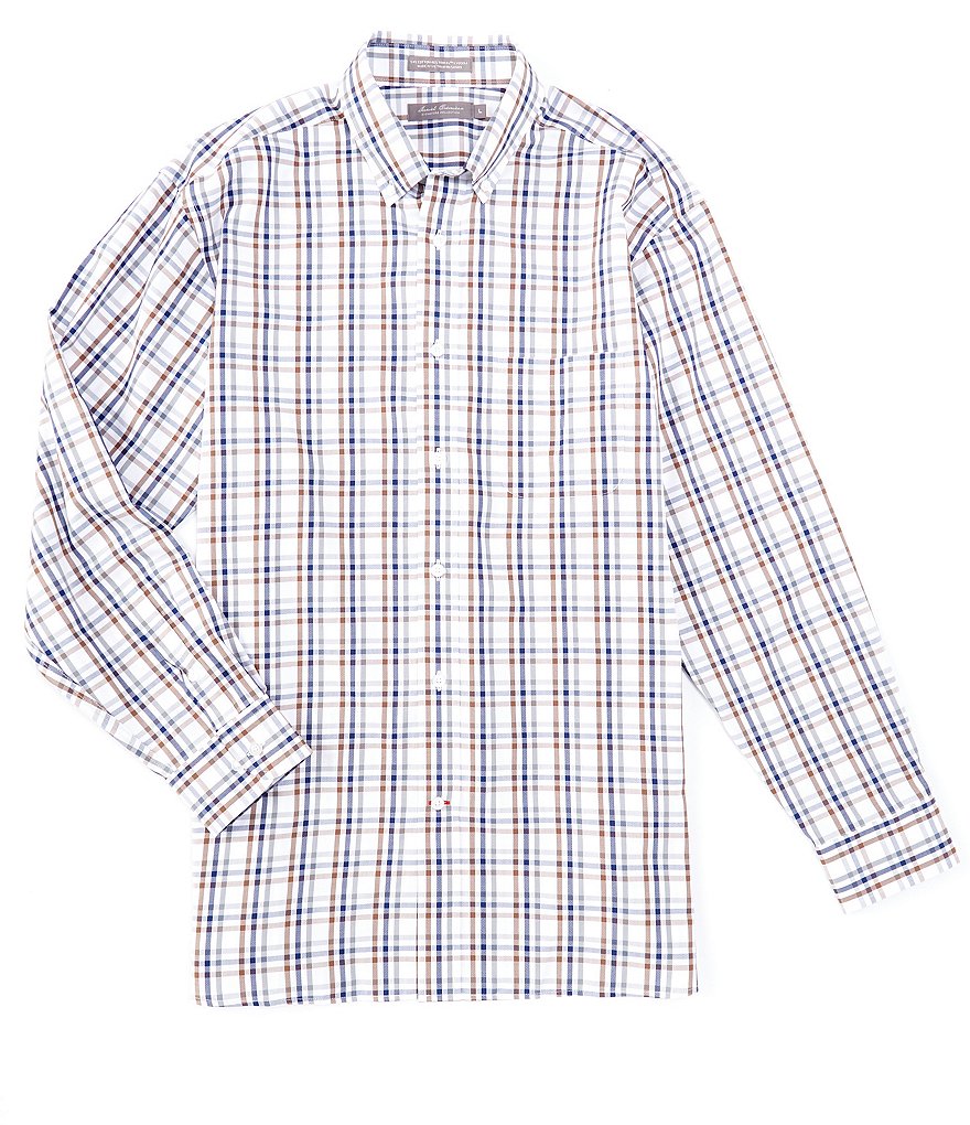 Daniel Cremieux Signature Plaid Dobby Long-Sleeve Woven Shirt