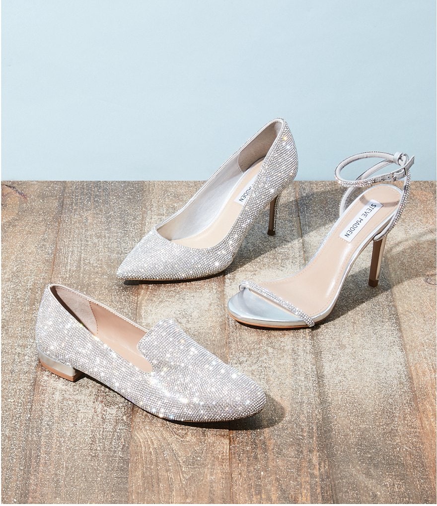 Pelle Moda Berlin Glitter Ankle Strap Pumps