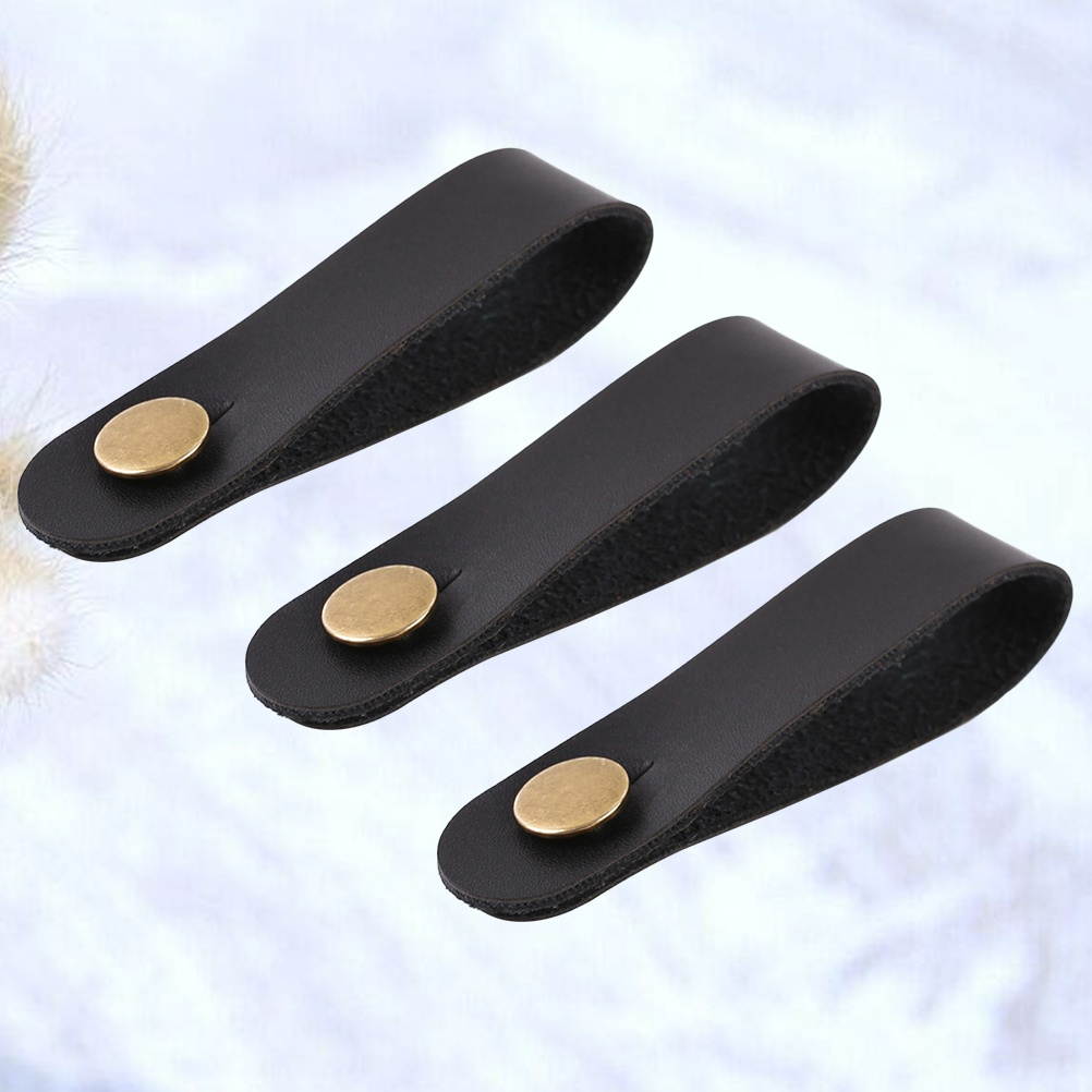 4Pcs Guitar Neck Strap Leather Head Belt Holder Button Safe Lock Ukulele Bass Folk Acoustic Electric Guitar Accessories (Black + Green + Red + Brown)