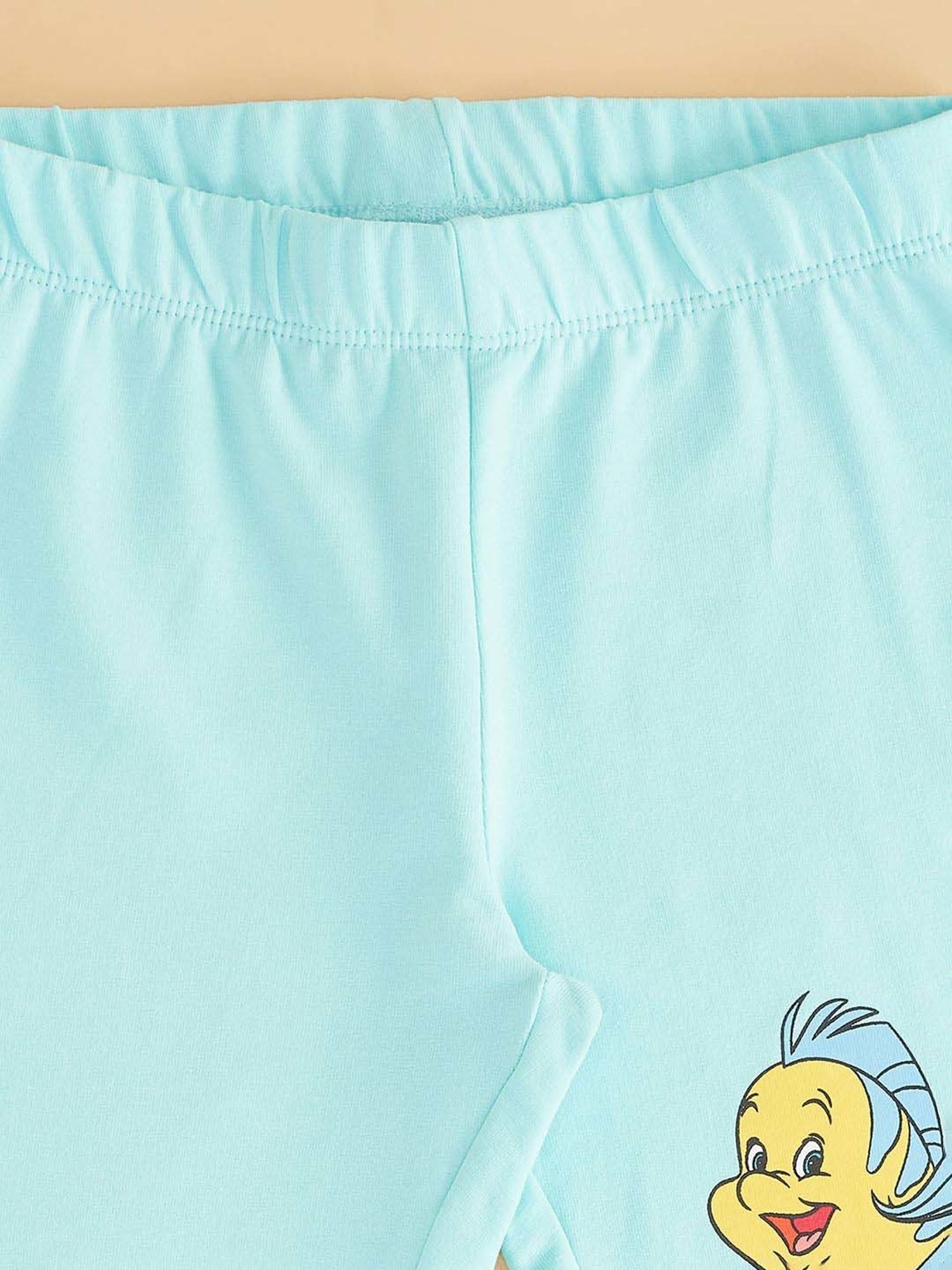 Pantaloons Junior Green Cotton Printed Leggings