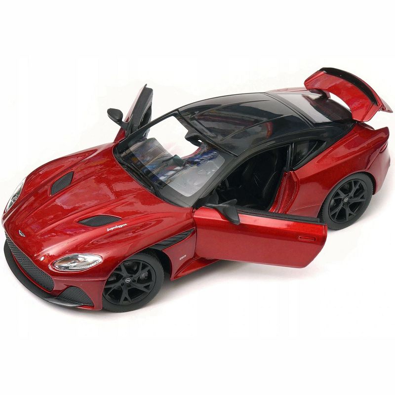 Aston Martin DBS Superleggera Red Metallic with Black Top "NEX Models" 1/24 Diecast Model Car by Welly