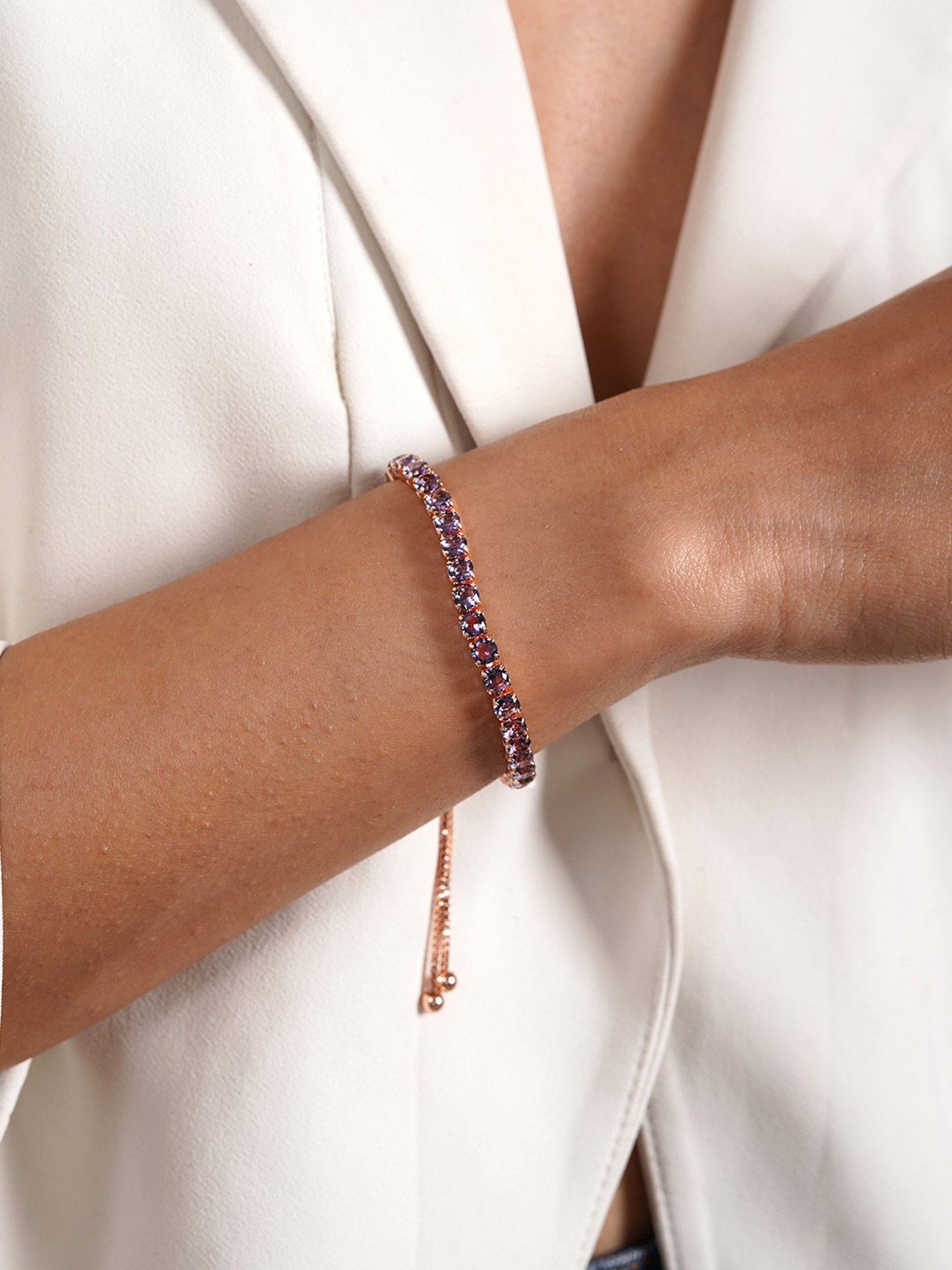 Joker & Witch Nora Purple Tennis Bracelet