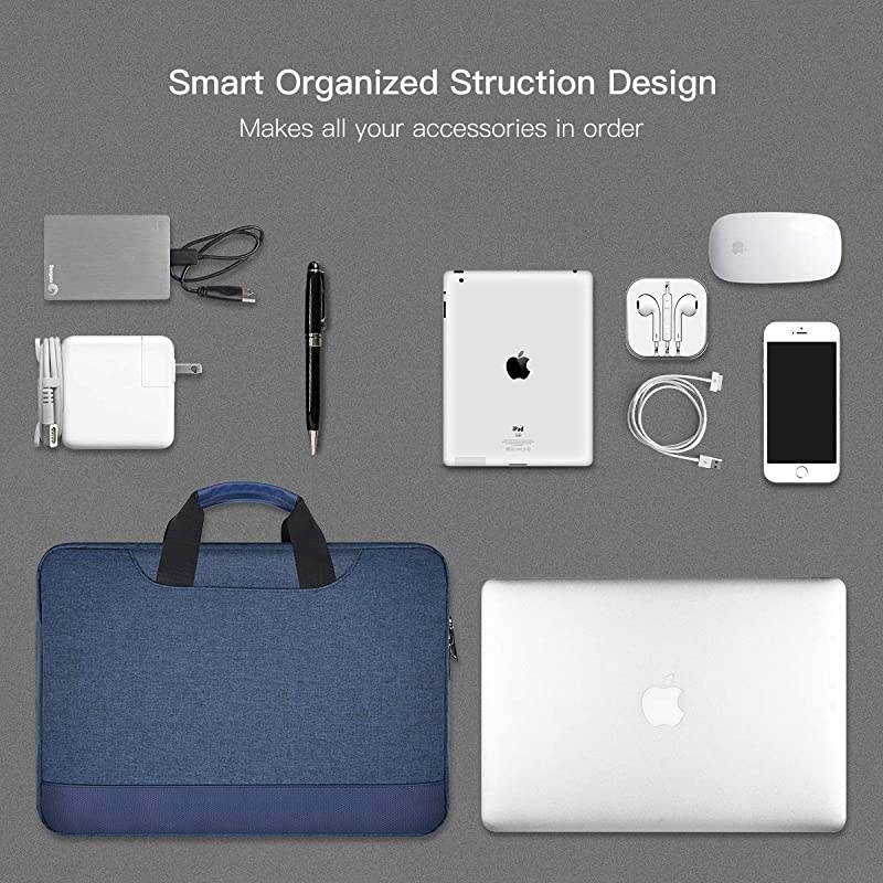 15 Inch Laptop Case for Women Ladies Bag Briefcase with Electronics Organizer for Dell XPS 15 7590 9575 HP Pavilion x360Chromebook 14 Acer Chromebook 14 Lenovo Yoga C940 C930 139 SleevePink