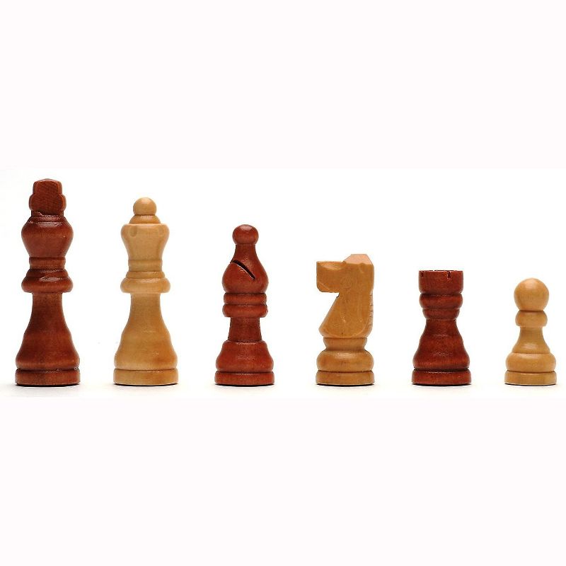 WE Games French Staunton Wood Chessmen with 2.5 inch King