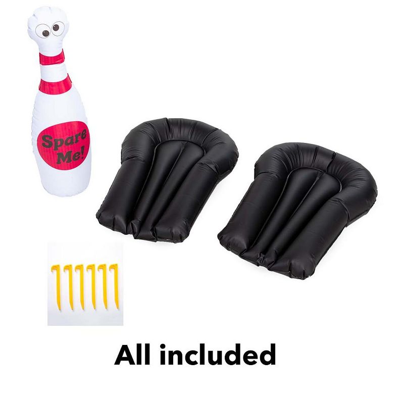 HearthSong Strike Zone 18'L Bowling Water Slide with Two Speed Boards for Outdoor Active Play