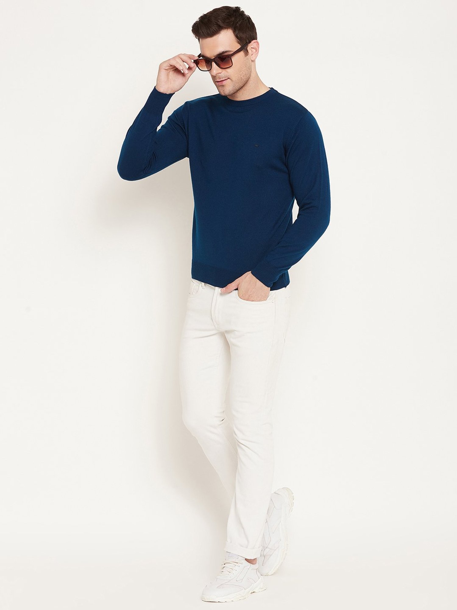 Okane Navy Regular Fit Sweater