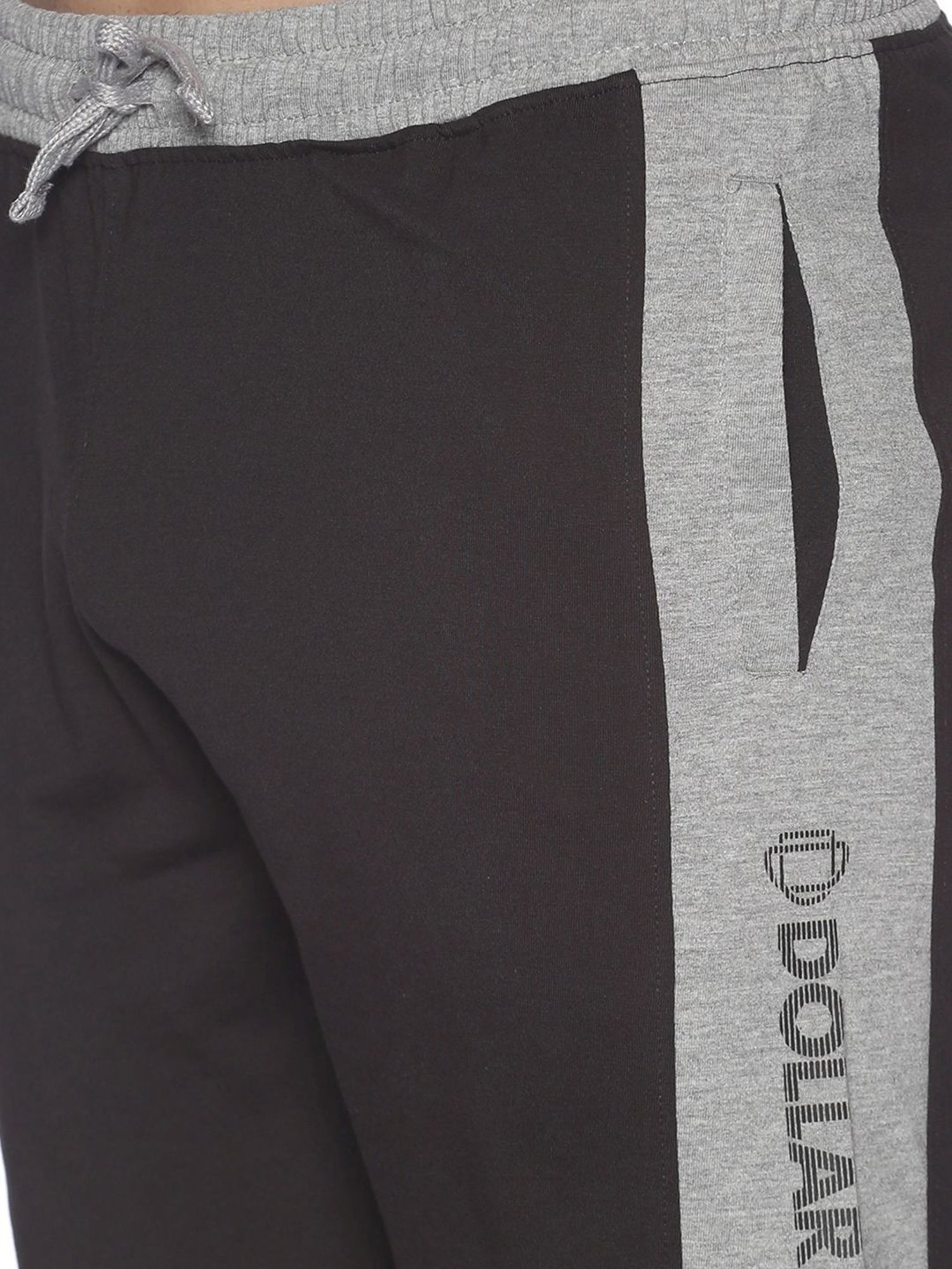 Dollar Black Cotton Regular Fit Colour Block Shorts