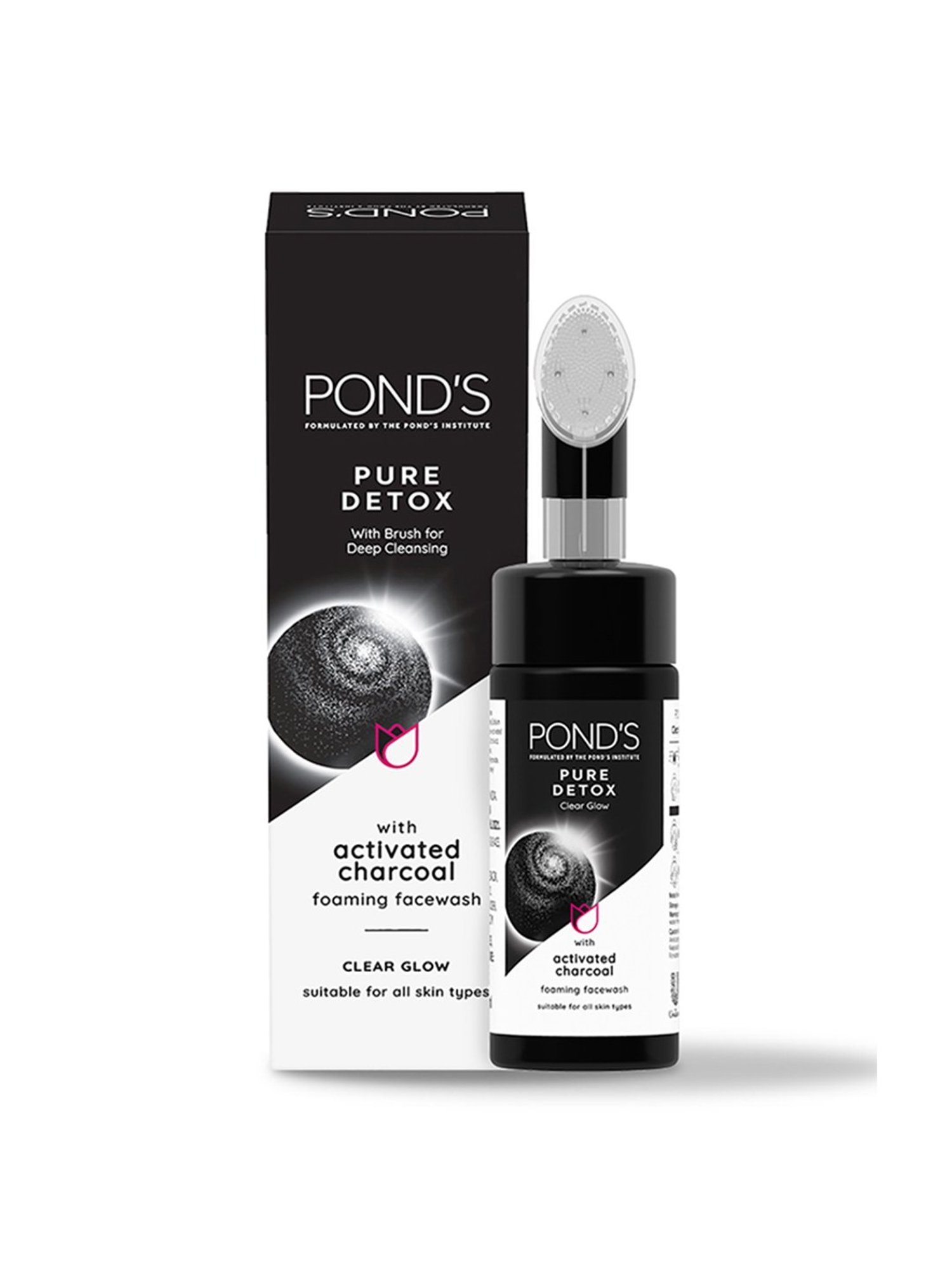 POND'S Pure Detox Foaming Brush Face Wash - 150 ml