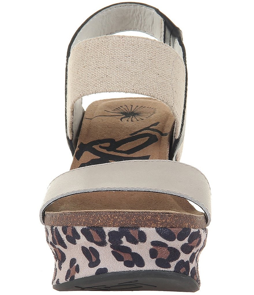 OTBT Bushnell Leopard Print Platform Wedges