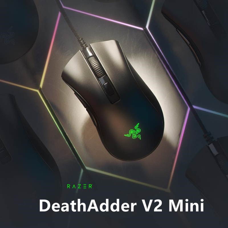 Razer deathadder v2 mini wired gaming mouse 8500dpi optical sensor paw3359 chroma rgb mice 6 programmable ergonomic buttons