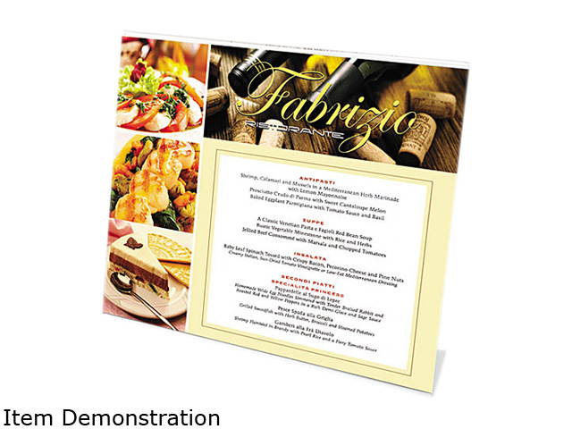 deflect-o 66701 Slanted Desk Sign Holder, Plastic, 11 x 8-1/2, Clear