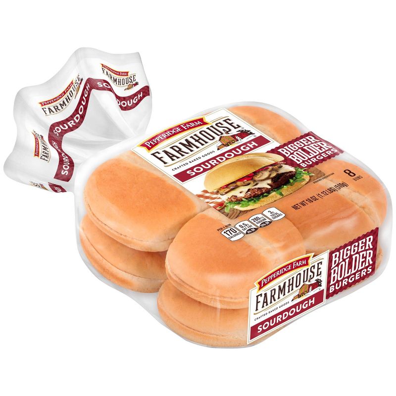 Farmhouse Sourdough Buns - 18oz/8ct