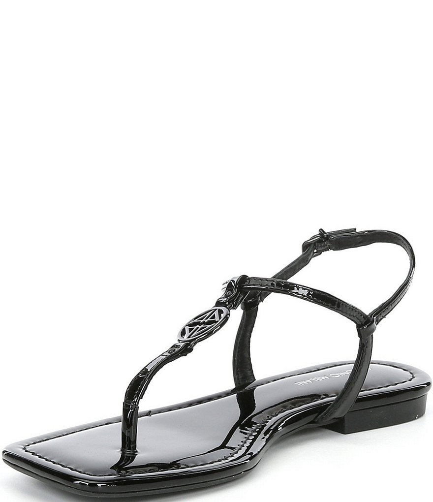 Antonio Melani Darsee Patent Leather Thong Flat Sandals