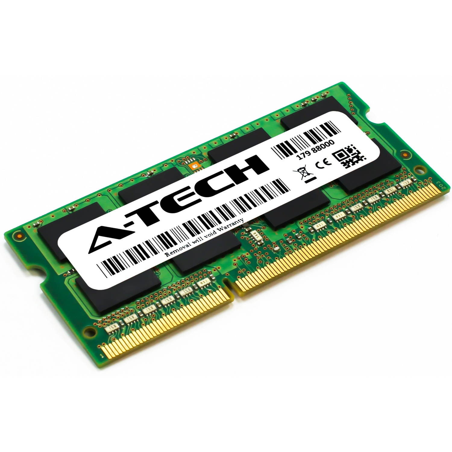 A-Tech 4GB DDR3 1600MHz SODIMM PC3-12800 CL11 Non-ECC Unbuffered 204-Pin SO-DIMM Notebook Laptop RAM Memory Upgrade Module