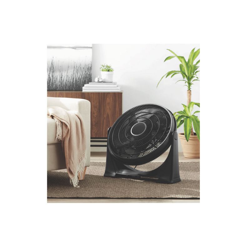Pelonis FB50-17H 3 Speed 20 Inch High Velocity Indoor Floor Standing Fan, Black