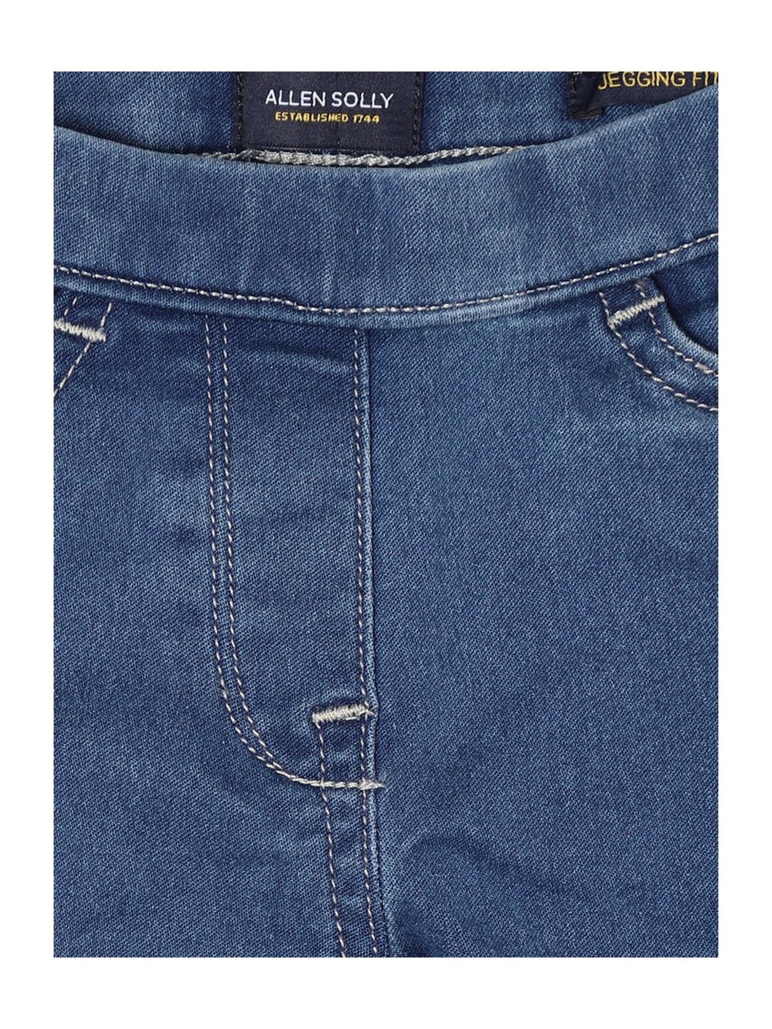 Allen Solly Junior Blue Solid Jeans