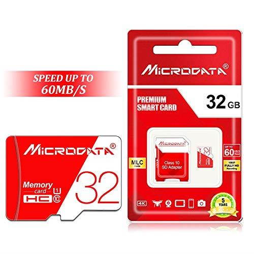 Alice Zeng 32GB High Speed U1 Red and White TF (Micro SD) Memory Card