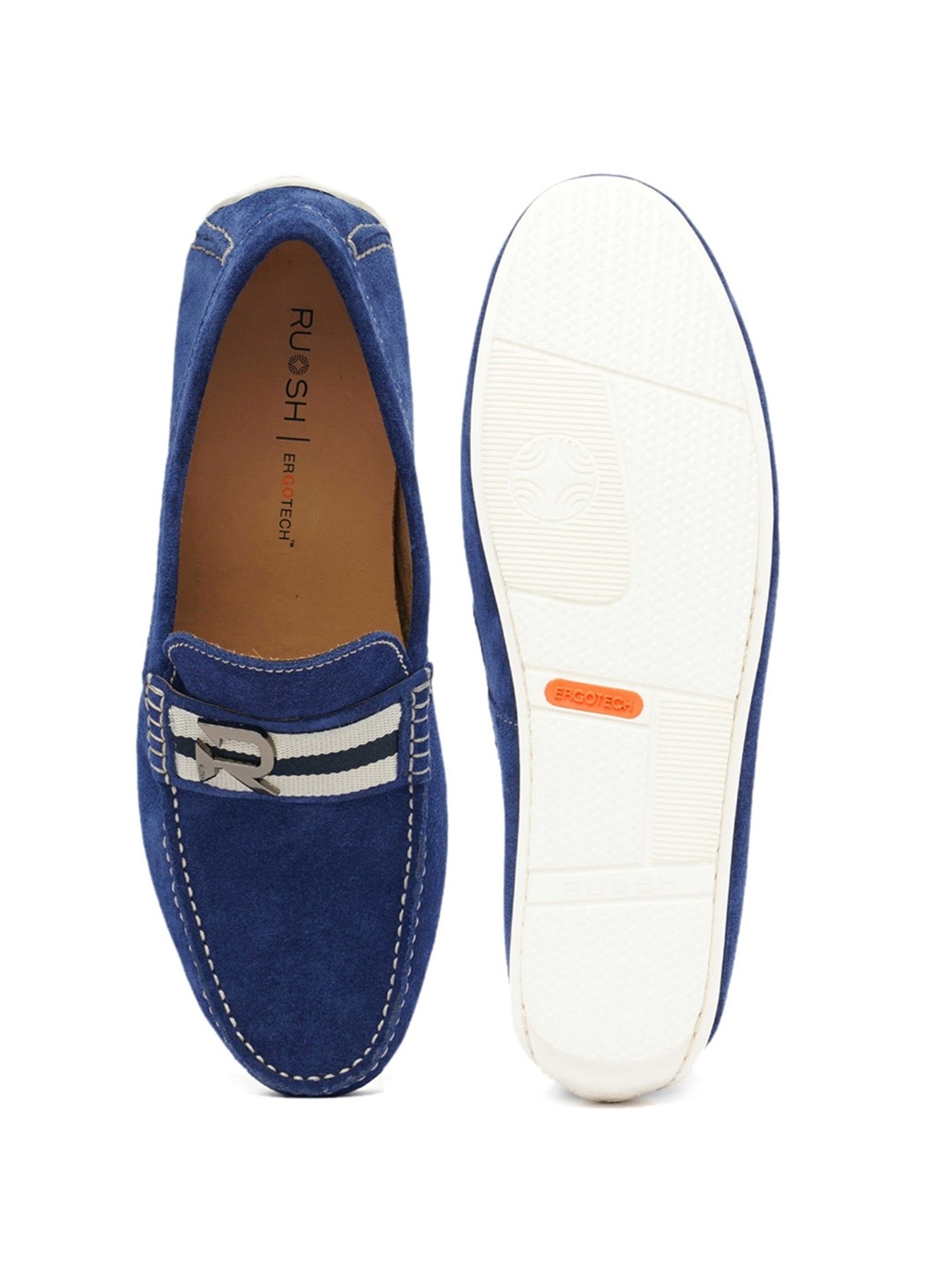 Ruosh Men's Blue Casual Loafers
