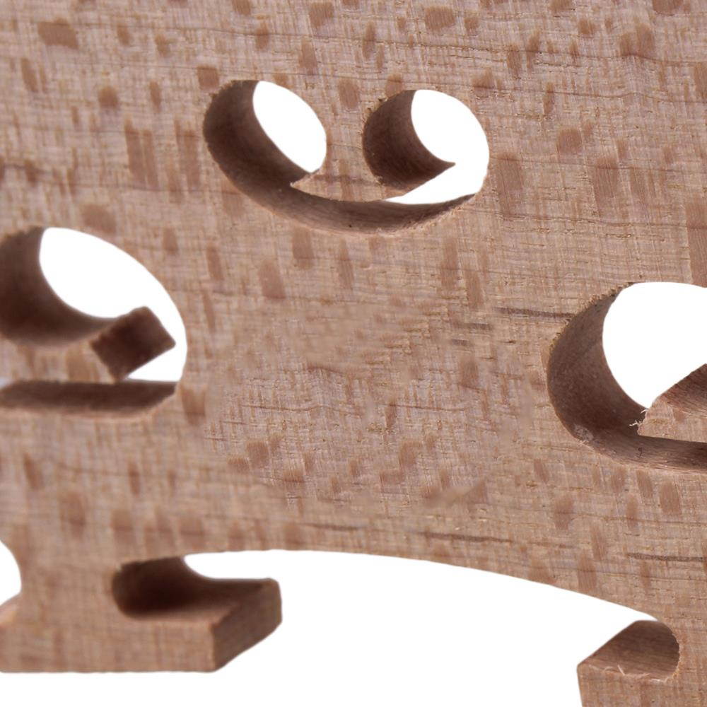 BQLZR 30 Pieces Wood Color Violin Maple Bridge for 4/4 Size Violin Fiddle Parts
