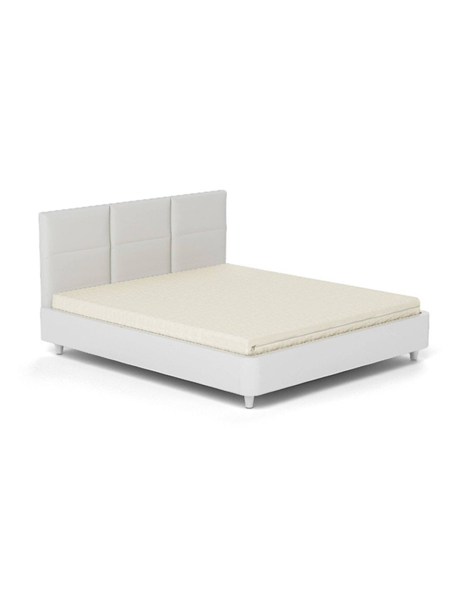 Godrej Interio Reborn Beige Fabric Queen Bed Latex Foam Mattress